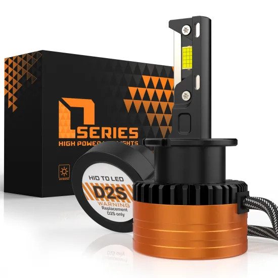 High Lumen H4, H7 LED Car Headlight Bulbs: 55W D2, D4, D5, D8 Series