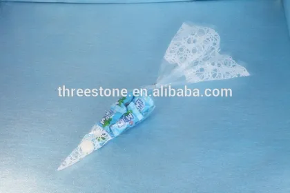 Triangle candy bags, flower packaging bag, floral sleeve, flower wrapping