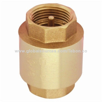 Brass Spring Check Valve, Used to Install in Horizontal, Vertical or Oblique Position