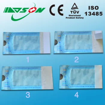 Manicure packaging self sealing sterilization pouch