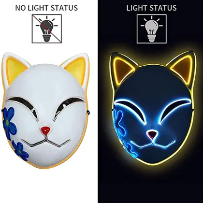 Tomioka Giyuu Demon Slayer Cat Mask Halloween Costume Accessory Cosplay