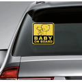 Car Warning Label Blue Car Safety Warning Stickers Factory