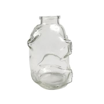 Botellas de vidrio en forma de perro botellas decorativas con corcho