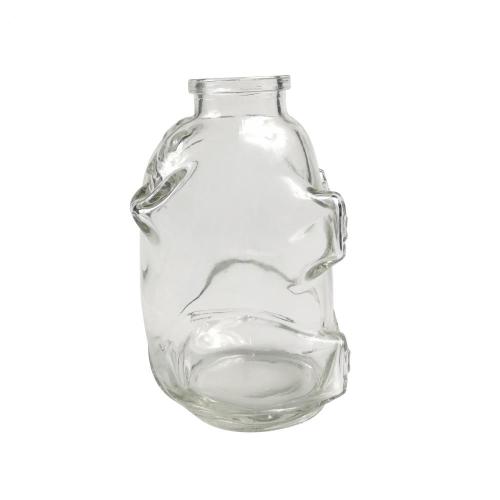 Dog Shaped Glass Bottles Decorative Bottles with Cork