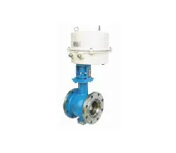 V-shaped regulating ball valve
