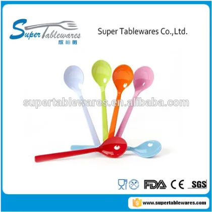 colorful melamine plastic desert /muesli spoon