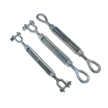  DIN 1480 Galvanized Forged Turnbuckles with Hook and Eye, M16 Steel Turnbuckle: High-Quality Hardware for Durable Applications