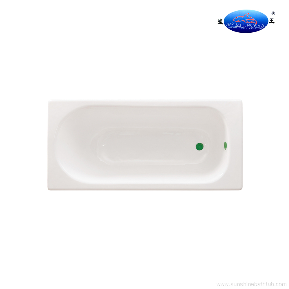 Deep Drop In Enamel Cast Iron Bathtub 1500