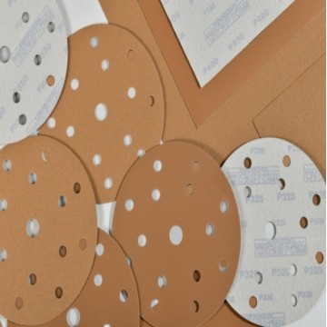 Papel de lija resistente amarillo tierra para todos los materiales