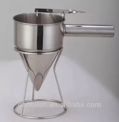 Update International Stainless Steel Donut Maker Piston Batter Funnel