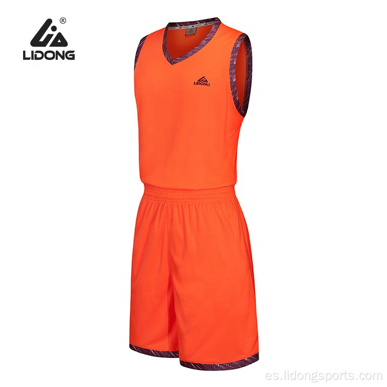 Uniformes de camisas de baloncesto seco y transpirable para hombres