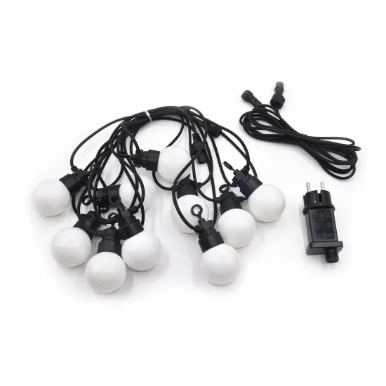 G50 Clear Globe Bulb Warm White LED Festoon Lights for Outdoor Decor