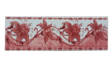red color bathroom tile board wall