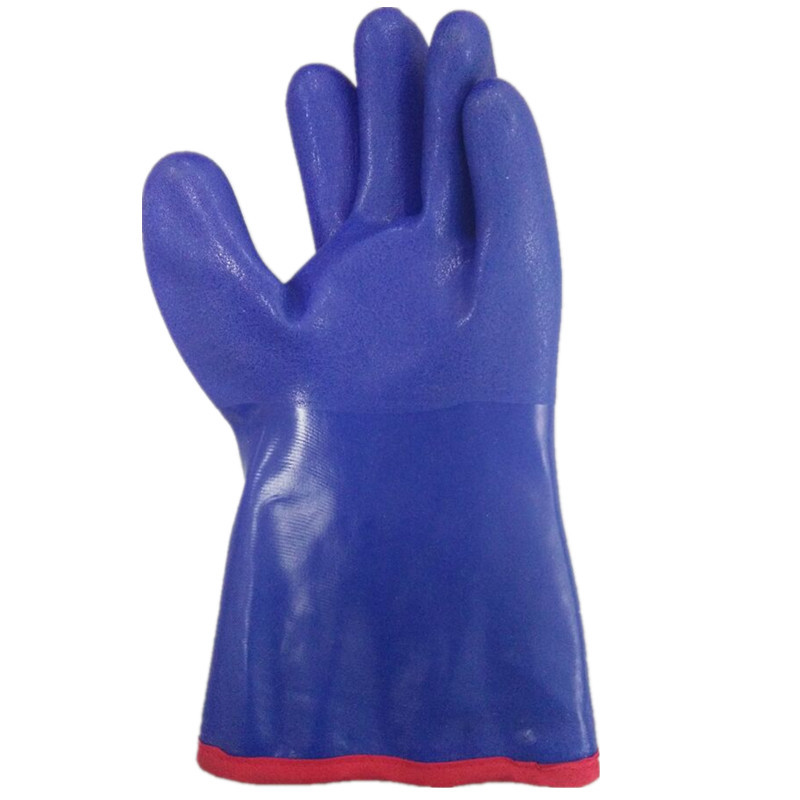 Błękitne rękawiczki robocze na zimno PCW Cashmere