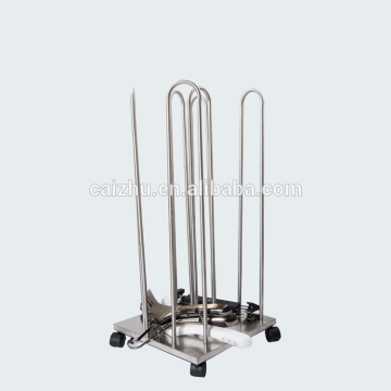 fashion detachable metal clothes-rack collector trolley