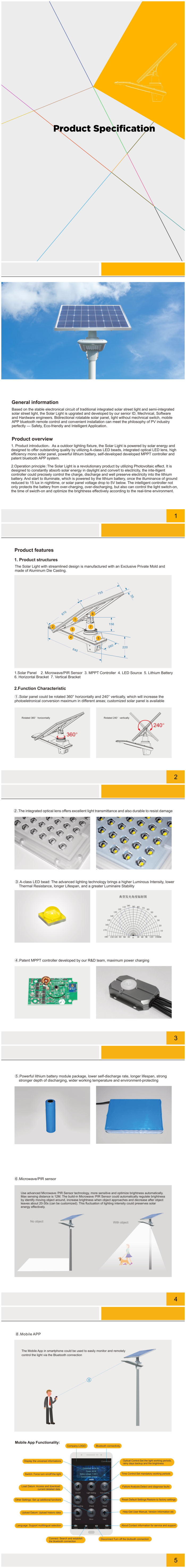 50W solar led street light 50W solar led street light