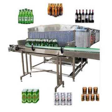 Mesin pasteurisasi berterusan minuman sejuk untuk minuman dalam tin