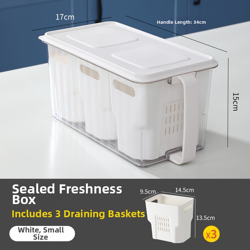 小さな白い水切りかご収納ボックス