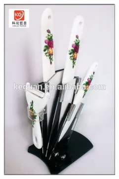 CT-60 High quality new design ABS handle ceramic kitchen knife set yangjiang
