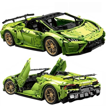 Siri berteknologi tinggi EV F12 Sport Cars 18K Blok Bangunan: Hadiah Pendidikan untuk Kanak-kanak