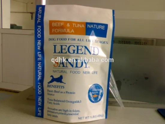 Stand up Pouch Pet Dog Food Bag with Zip