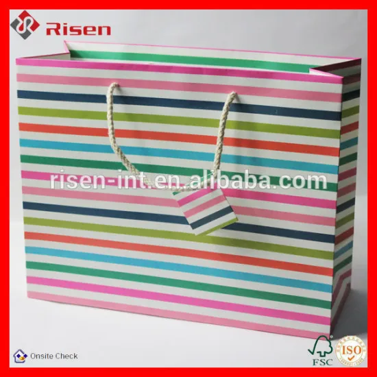 Classic printing paper bag with handleS