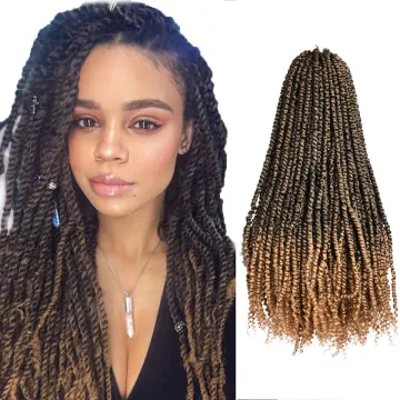 High Quality 22 inches Ombre Pre-looped Braiding Hair For Women Wholesale Synthetic Passion Twist Crochet Braid Hair Extensions