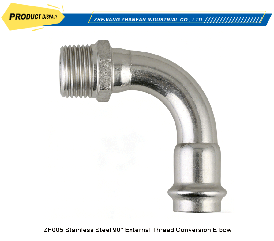 stainless steel 90 degree external thread elbow