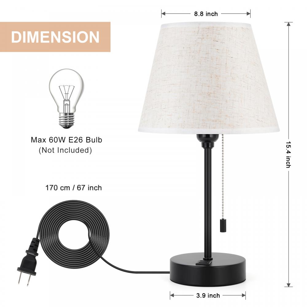 Metal Black Metal Reading Lamp