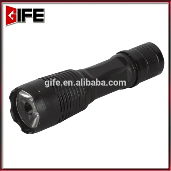 GF-6020 Rechargeable 1AA Battery XML T6 Zoomable LED Flashlight Power Light Torch