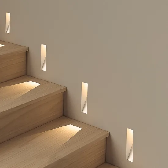 SCON Recessed Stair Step Wall Lamp - Custom Night Lights for Hotels and Homes