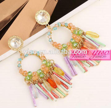 high end crystal character fashion handmade crystal earrings