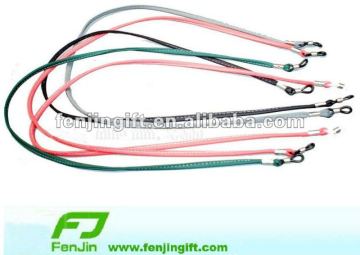 pu leather glasses holder lanyard