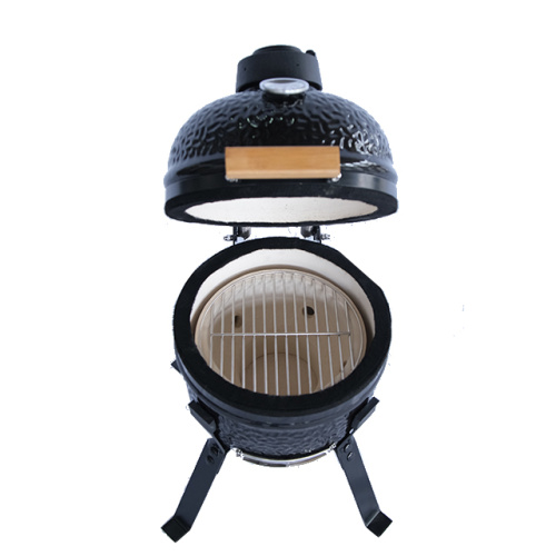 Egg Shape BBQ Grills  Black Kamado Smoker