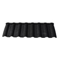 Black colored stone aluminum roof tile