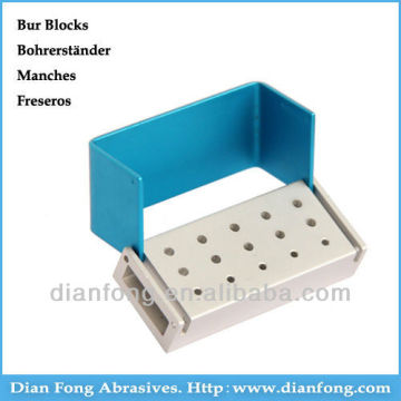 BB221 Sterilisable Aluminium Bur Blocks For High Speed FG Burs And Low Speed RA burs 15 Holes