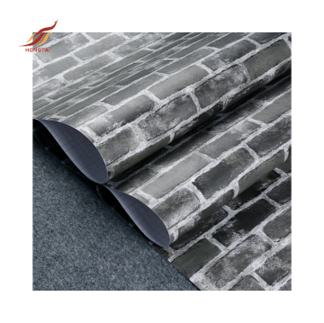 3d embossed faux stone effect bricks vinyl wallpaper
