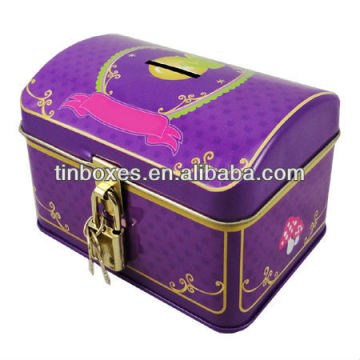 child's tin lunch box or save money can