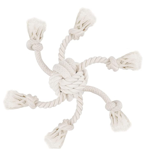 Brinquedo de corda trançada de algodão