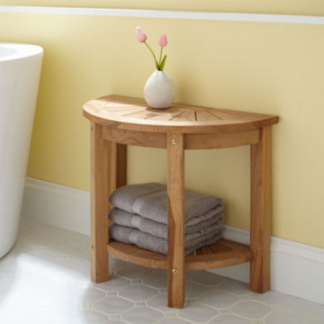 Teak Bathroom Comfortable Shower Seat