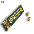 3D Embossed Custom Metal Logo Name Badge