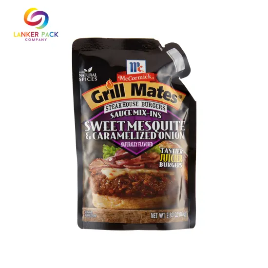 Puncture Resistance Plastic Sauce Packaging Pouch