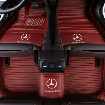 Leder Auto Fußmatten Fußmatten für Benz Alle Modelle