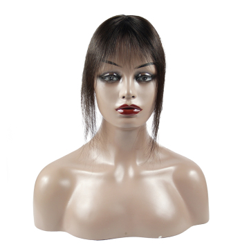 Cheap machine made human hair toupee, 100% virgin human hair toppers and bang hair extension for women