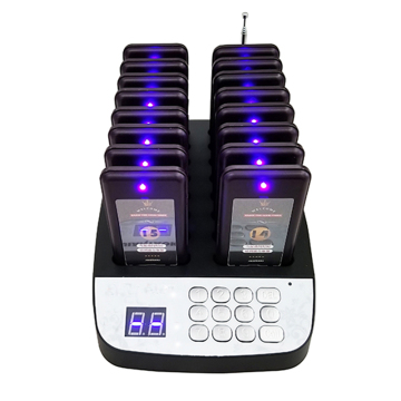 Heißverkaufs drahtloses Restaurant Waitstaff Paging System mit Vibrationsfunktion und Untersetzerdesign