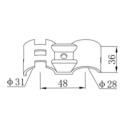PRC factory direct supply parallel lean pipe connector metal joint for lean pipe system