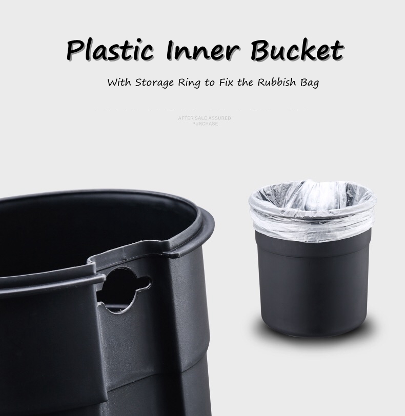 Round Trash Bin with Inner Bucket