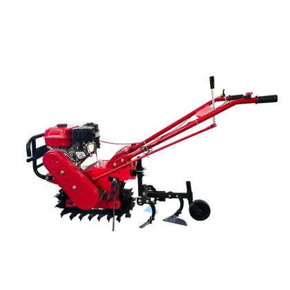 Diesel Tracked Micro Tiller: Multifunctional Single Chain Rail Small Micro-tiller Agricultural Plowing and Tilling Machine