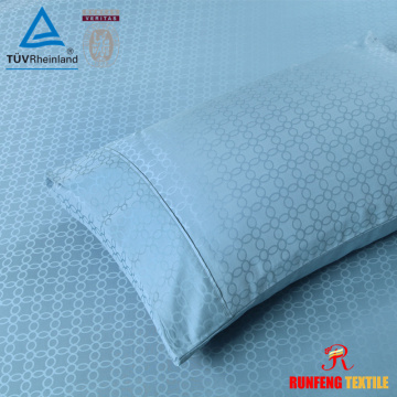 100%Cotton Jacquard Comforter Duvet Cover King Size Bedding Set(Cameo Blue)