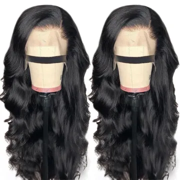 Top Selling Raw Indian 13*4 Lace Front Wig Human Hair Body Wave Single Donor Indian Virgin Hair Lace Frontal Double Drawn Wig